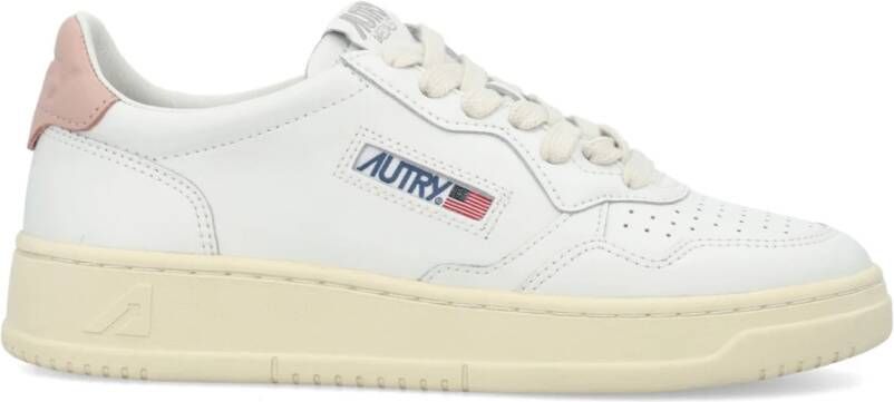 Autry Witte Roze Medalist Lage Damessneakers White Dames