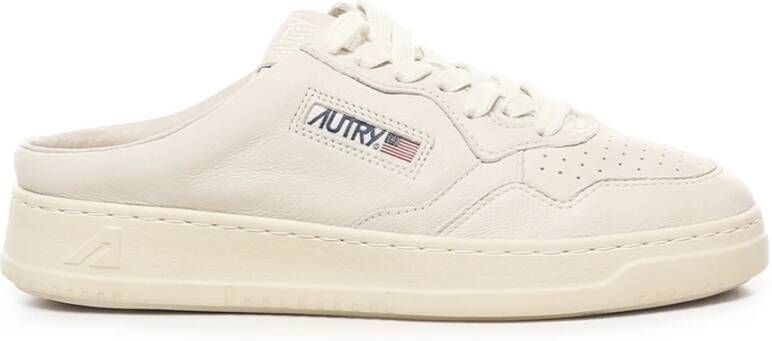 Autry Witte Sandalen met Vetersluiting White Dames