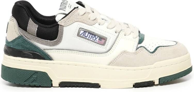 Autry Witte Sneakers met Geperforeerde Neus