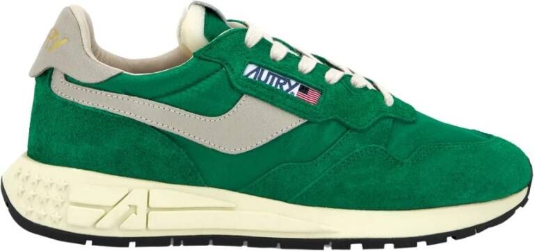 Autry Witte Sneakers met Grijze Detail Green Heren