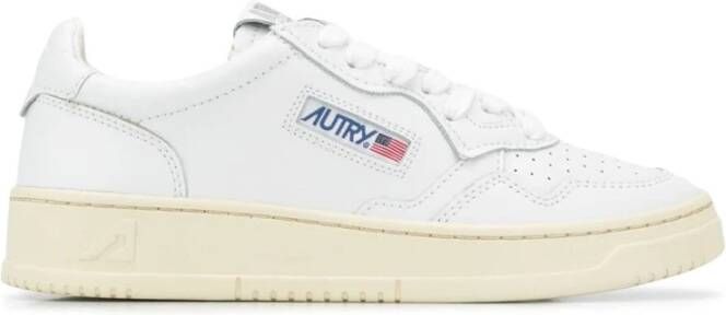 Autry Witte Sneakers met Logo Print White Dames