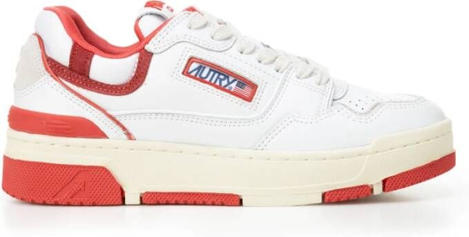 Autry Witte Sneakers met Pinaforemetal Breedte White Dames