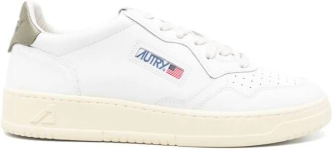Autry Witte Sneakers met Voorsluiting White Heren