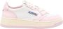 Autry Witte en Roze Lage Leren Sneakers Witte Roze Leren Sneakers voor Dames Multicolor White Dames - Thumbnail 69