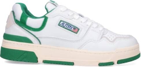 Autry Witte Groene CLC Sneaker met Uniek Geïntegreerd Ontwerp White Heren