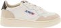 Autry Leren Medalist Lage Sneakers Witte Leren Sneakers met Suède Details Multicolor White Dames - Thumbnail 9