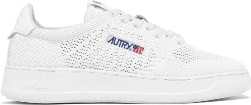 Autry Witte Stof Leren Rubberen Sneakers - Foto 2