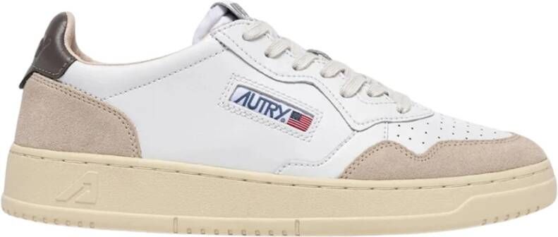 Autry Witte Suède Lage Sneakers