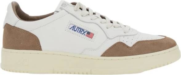 Autry Witte Leren Sneakers Medalist Stijl