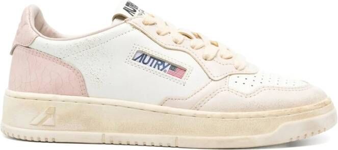 Autry Witte Veterschoenen met Rubberen Zool