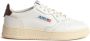 Autry Witte bruine leren sneakers Vintage geïnspireerd ontwerp Wit Heren - Thumbnail 5