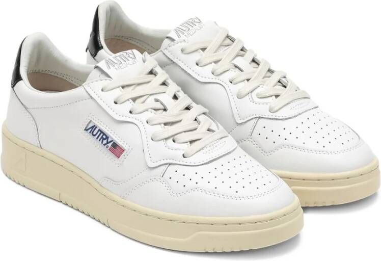 Autry Witte Zijde Nylon Sneakers