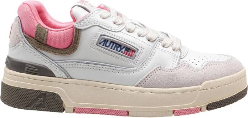 Autry Leren schoenen met rubberen zool White Dames