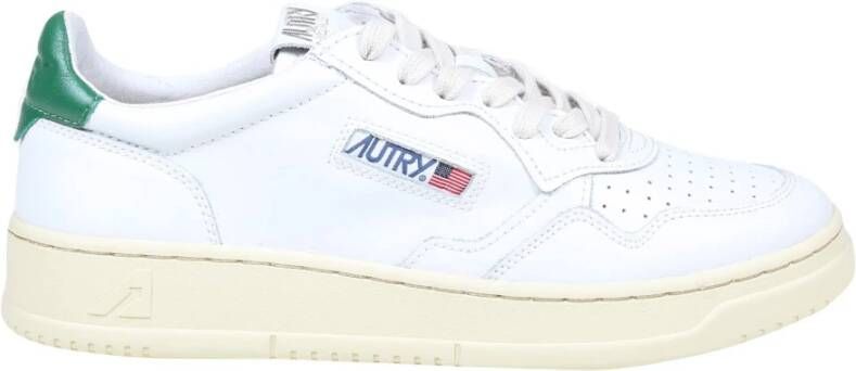 Autry Witte Groene Sneakers Aw23 White Heren