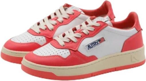 Autry Witte Lobster Lage Sneaker Roze Dames