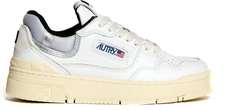 Autry Wit Zilver Dames Sneakers