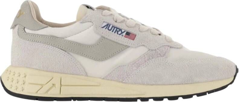Autry Reelwind Sneakers Vintage-geïnspireerde Prestatieschoenen Beige Heren