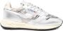Autry Zilver Leren Lage Sneakers - Thumbnail 1