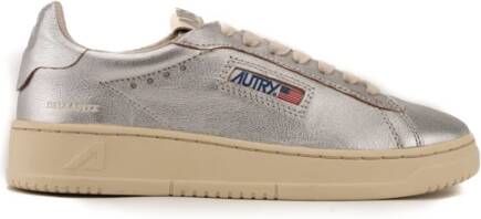 Autry Zilveren Lage Sneakers voor Dames Gray Dames