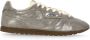 Autry Zilveren Leren Sneakers met Logodetails - Thumbnail 1