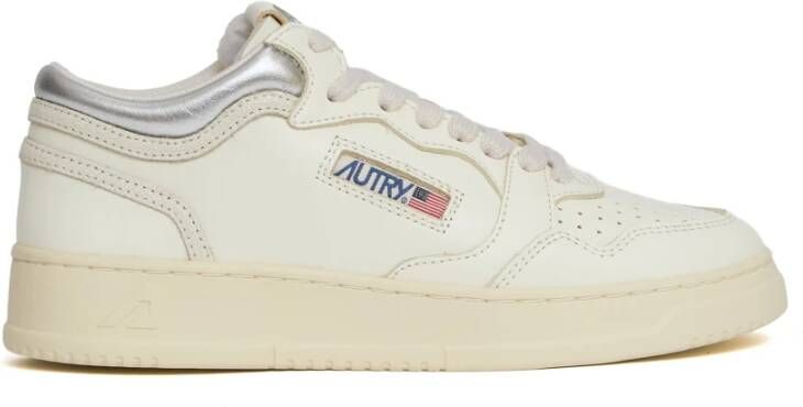 Autry Zilveren Marsh Leren Sneakers