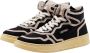 Autry Zwarte hoge sneaker met leren hielkap Zwart Dames - Thumbnail 1