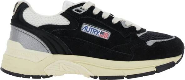 Autry Zwarte lage sneakers met logo