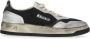 Autry Zwarte Leren Sneakers met Geborduurd Logo - Thumbnail 1
