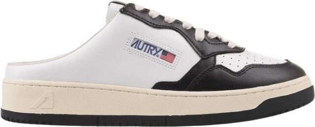 Autry Zwarte Medalist Mule Lage Sneakers Black Heren
