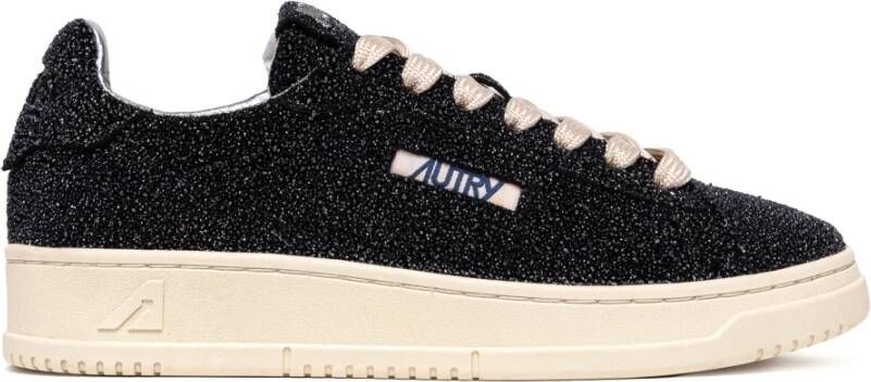 Autry Zwarte Sneaker met Strass Dallas Model