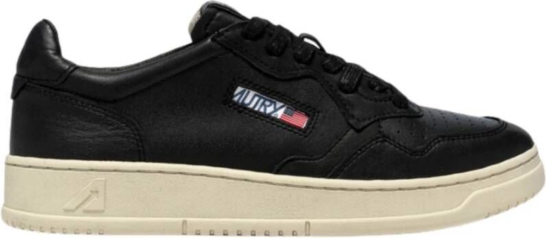 Autry Zwarte Tennis Sneakers Medalist Black Heren