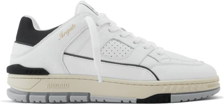 Axel Arigato Zwarte Leren Area Lo Sneaker White Heren