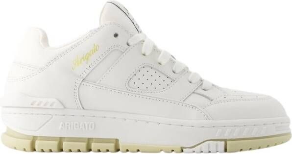 Axel Arigato Witte Beige Leren Sneakers Area Lo Wit Dames