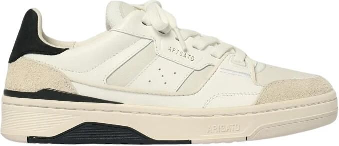 Axel Arigato Leren sneakers met suède panelen en geperforeerde details White Heren - Foto 4