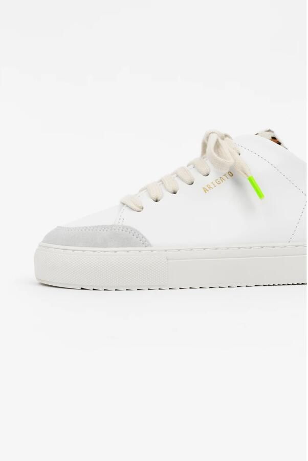 Axel Arigato Clean 90 Triple Sneakers Leer Wit Roze Leopard White Dames