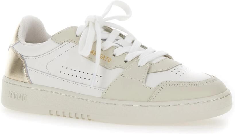 Axel Arigato Gouden leren sneaker met elegantie White Dames
