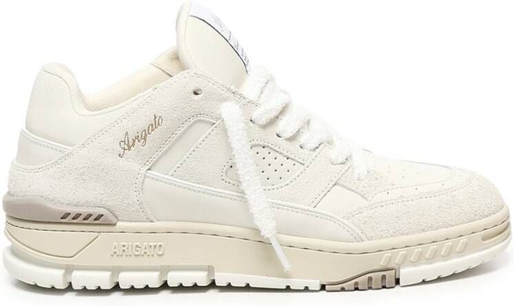 Axel Arigato Beige Leren Sneakers met Logodetails
