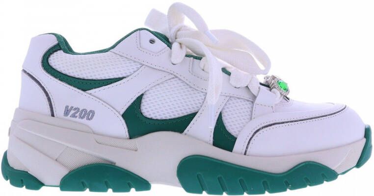 Axel Arigato Gem Embellished Lace Up Trainers Groen Dames