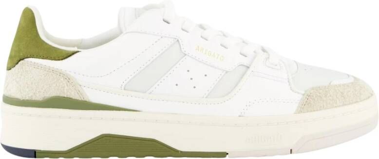 Axel Arigato Stedelijke Leren Sneakers met Geperforeerde Neus White Heren