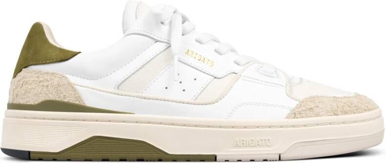 Axel Arigato Stedelijke Leren Sneakers met Geperforeerde Neus White Heren