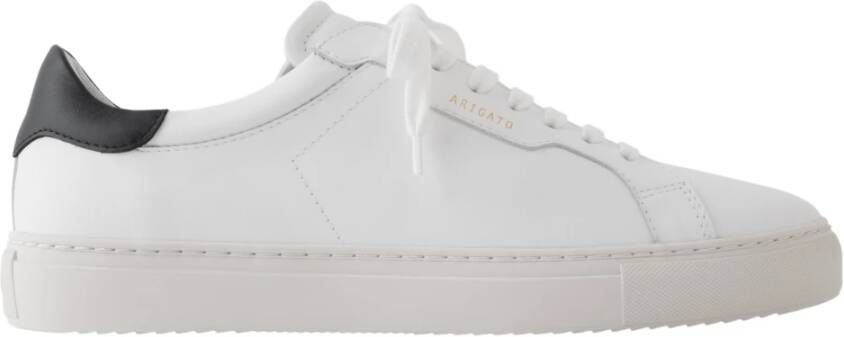 Axel Arigato Clean 180 Sneakers Wit Zwart Leer Gerecyclede Rubberen Zool White Heren