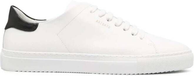 Axel Arigato Witte Leren Sneakers met Gouden Detail White Heren