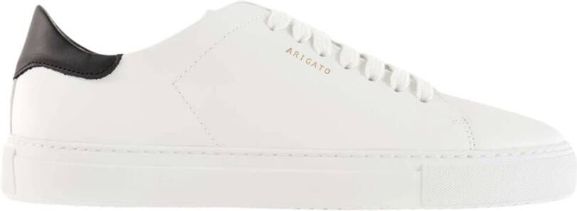 Axel Arigato Witte Leren Sneakers met Gouden Detail White Heren