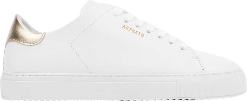Axel Arigato Wit Goud Contrast Sneakers Leer White Dames