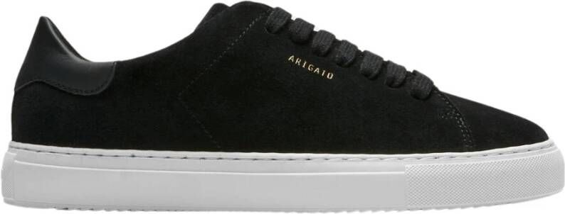 Axel Arigato Zwarte Clean 90 Suede Sneaker Schoenen Black Heren