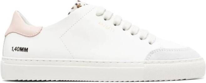 Axel Arigato Clean 90 Triple Sneakers Leer Wit Roze Leopard White Dames