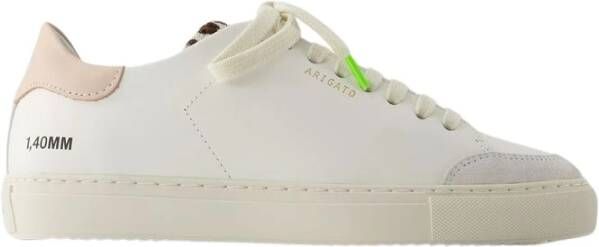 Axel Arigato Clean 90 Triple Sneakers Leer Wit Roze Leopard White Dames