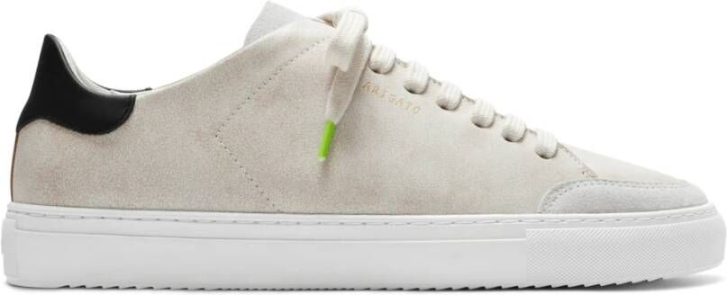 Axel Arigato Contrastpaneel Leren Sneaker Beige Heren