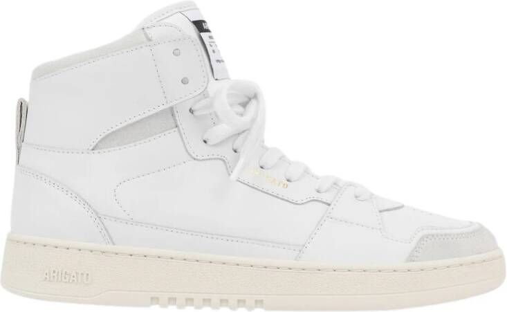 Axel Arigato Grijze Leren Dice Hi Sneakers White