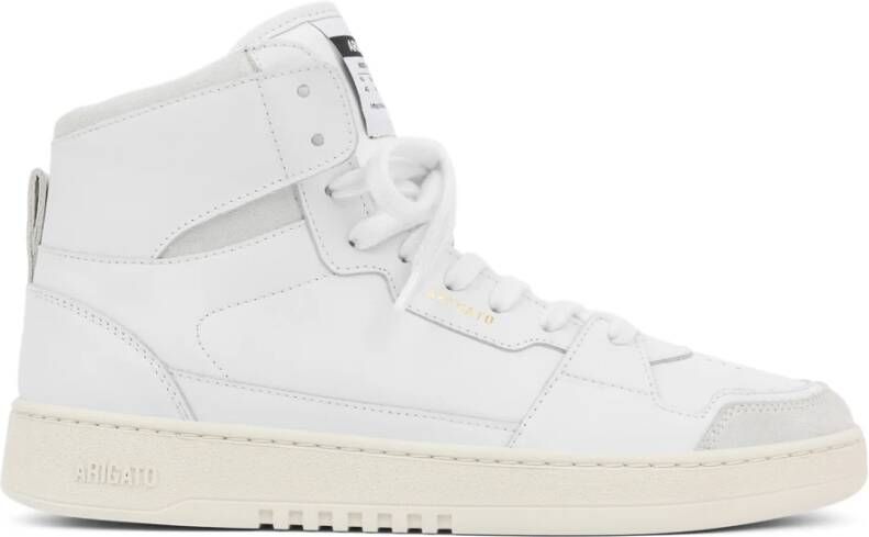 Axel Arigato Grijze Leren Dice Hi Sneakers White